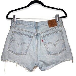Levi's Wedgie Cut Off Jean Shorts Fray Hem